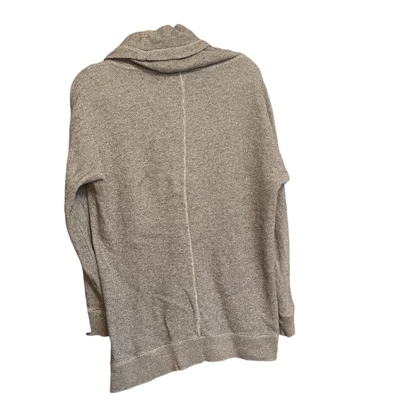 Roots Canada Cowl Neck-Grey Heathered Pullover Long Sleeve Top - Size Small - Picture 2 of 11